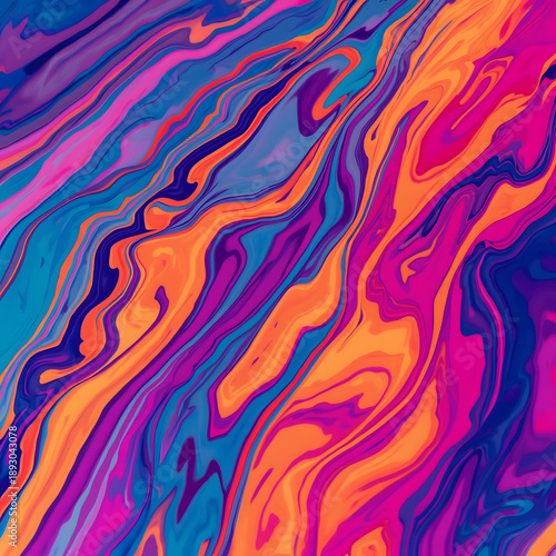 seamless pattern with colorful waves