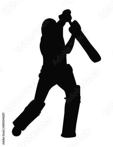 Dynamic Black Silhouette of a Person in Motion