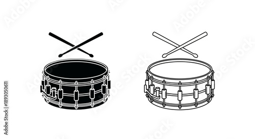 Drums drumming music rhythm instrument Vector