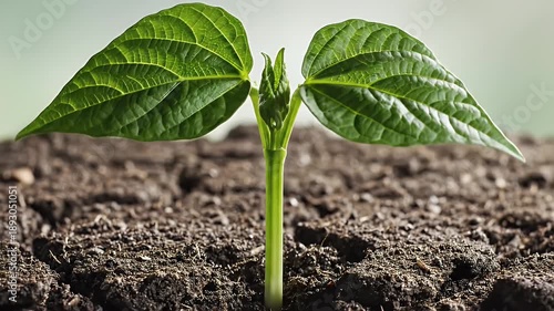 Growth of a plant from seed to sprout, a visual journey of life.