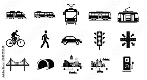 set of vector icons for business