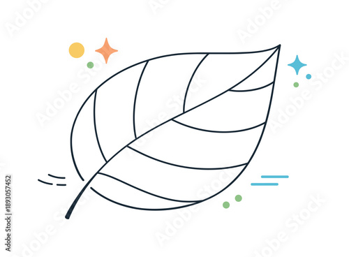 Minimalist Leaf Art. Minimal leaf texture macro composition. Abstract close-up of a leaf with simplified veins and organic lines, creating a clean and modern