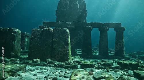 Underwater Ruins - Exploring the Depths of an Ancient Civilization.