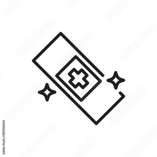 Sterile seal icon. Aseptic packaging and tamper-evident medical closures, representing hermetic sealing technology, pharmaceutical safety barriers, sterile integrity, and healthcare product protection