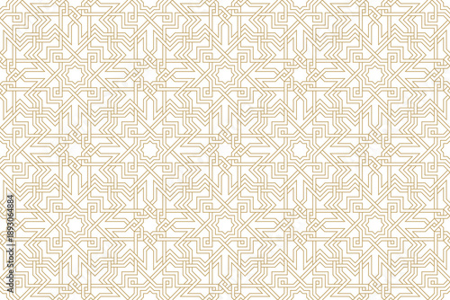 Seamless geometric pattern in authentic arabian style.