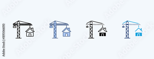 Construct Multiple Icon Illustration Vector