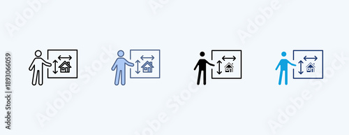 Architecture Multiple Icon Illustration Vector