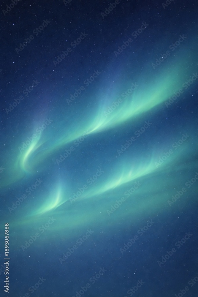 Fototapeta premium Abstract northern lights style background with copy space