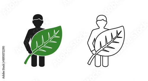 Sustainable living eco-friendly symbols Vector
