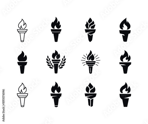 Political Ideologies Logo Set. The history of political ideologies and movements. Icon set. Set Logo of The history of political ideologies and movements: