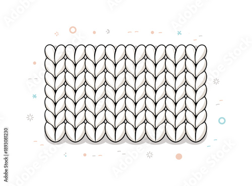 Soft Knit Texture. Knit fabric texture. Repeating ribbed knit pattern, structured yet soft textile appearance. Balance of order and comfort, with gentle shadow