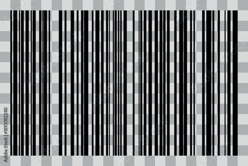 Barcode barcode identification number product scanning . Vertical stripes resembling. Code stripes sticker. Barcode labels, customers qr code.