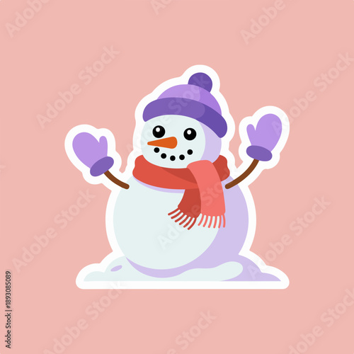 Снеговик иллюстрация
