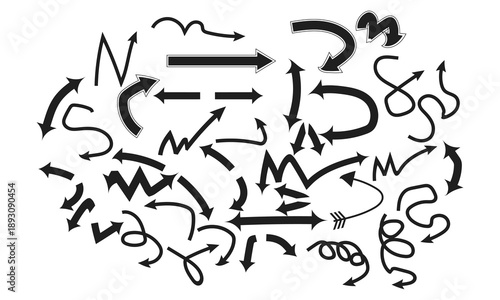 Diverse Arrows Collection: Modern, Simple, and Dynamic Graphics for Direction and Choice