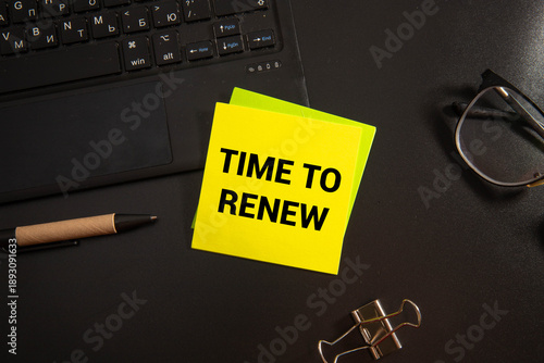 Canvas Print Conceptual time to renew concept.