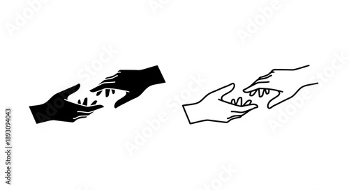 Handshake business agreement partnership teamwork concept Vector