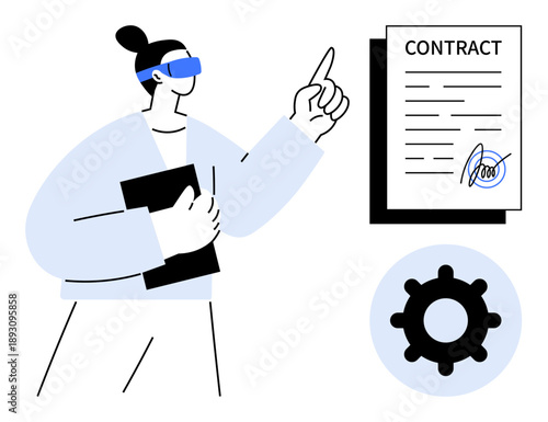 Contract management. AR technology streamlining contracts and automation processes. Contract management enhances productivity with unique AR tools. For business solutions, automation, technology