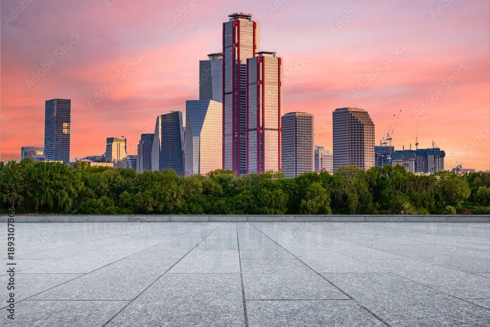 Fototapeta premium outdoor road city building landscape sunset cityscape street travel 
