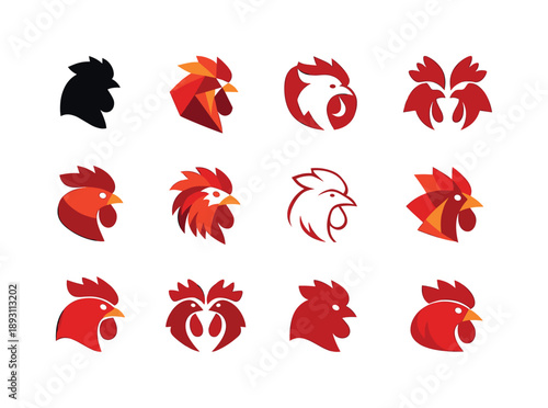 Chickens Logo Grid. Budget control concept. Person balancing income and expenses with cards and checklists, structured approach and confidence. Friendly