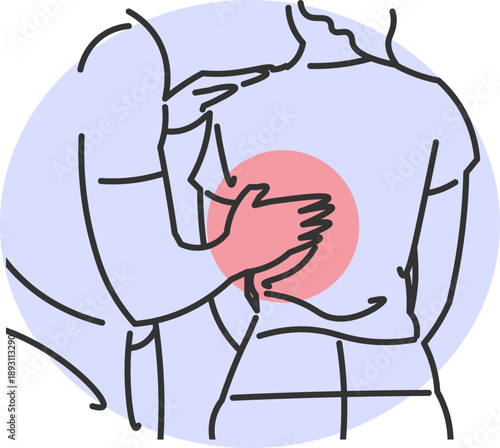 Physiotherapist assessing patient's posture and spine during a therapy session