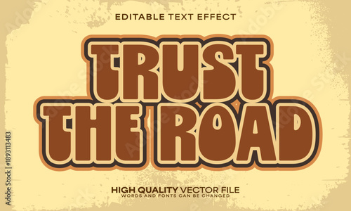 Retro classic text effect, editable text effect and vintage 3d font style bold shadow oldschool poster design