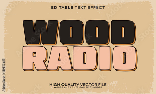 Retro classic text effect, editable text effect and vintage 3d font style bold shadow oldschool poster design