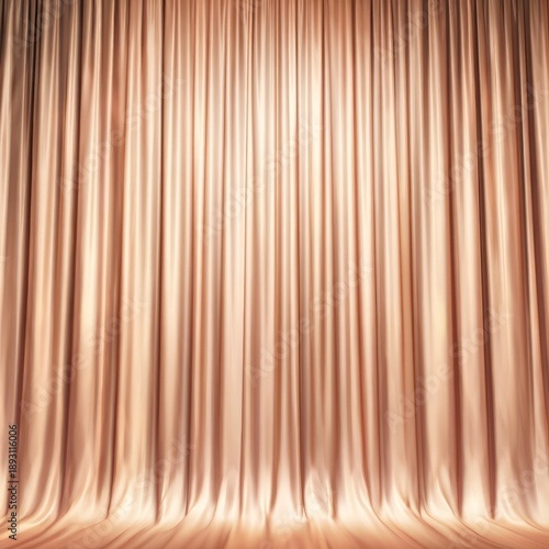 Wallpaper Mural Elegant Peach Curtain with Soft Lighting for Stage or Event Backdrop Torontodigital.ca
