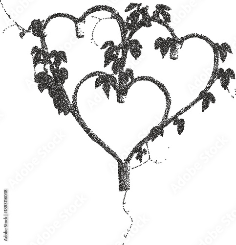 Heart retro y2k stipple design love halftone brutalist urban vector png with clear background, passion 2000s photocopy grunge tattoo gen z effect