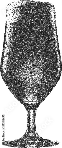 Beer vintage y2k stipple art, brew halftone stipple brutalist retro vector png with transparent background, lager 2000s aesthetic photocopy effect tattoo