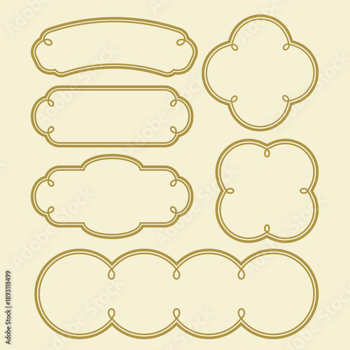 Chinese,  Asian japanese , korean, blank label , tag , banner , new year celebration. vector isolated vector illustration