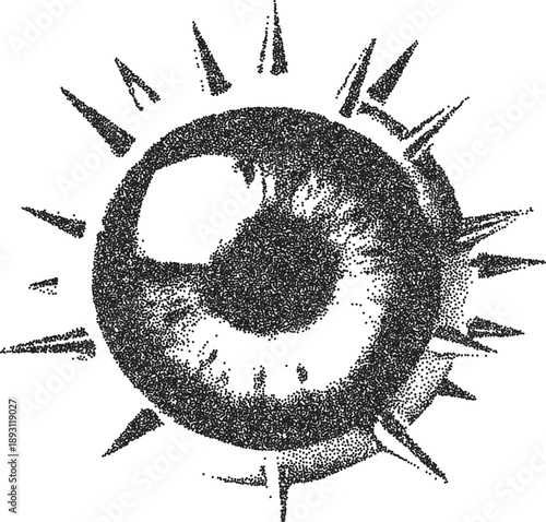 Eye y2k retro stipple art iris brutalist halftone vector png transparent, vision 2000s photocopy effect tattoo aesthetic