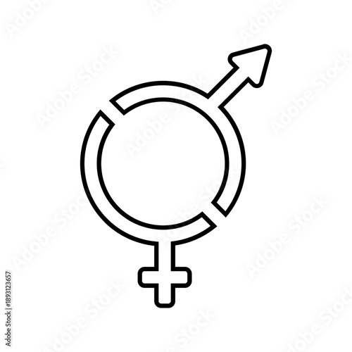 male female connection sign symbol template. 
Male and female symbol set . icon vector illustration on white background
