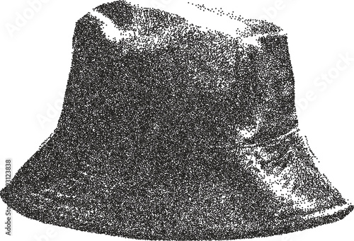 Hat y2k retro stipple art cap brutalist halftone vector png transparent, headwear 2000s photocopy effect tattoo aesthetic