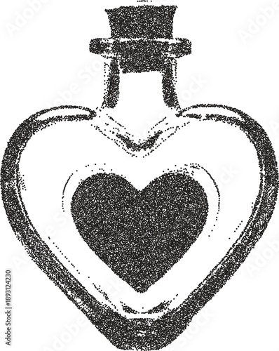 Witch y2k retro stipple art wizard brutalist halftone vector png transparent, magic 2000s photocopy effect tattoo aesthetic