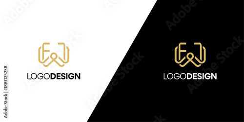 Elegant 'EW' Monogram Logo Design Concept for Branding and Identity Projects, Featuring Clean Lines and a Modern Aesthetic