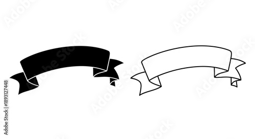 Black and white banner vector design Vector