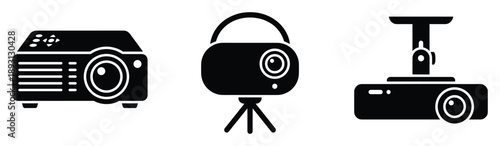 Projector device electronics element for computer and video display equipment presentation screen