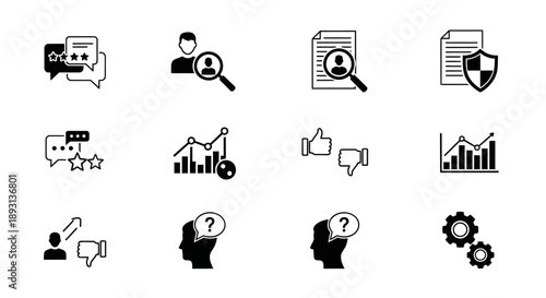 vector set of silhouettes of people