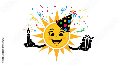 Abstract vector illustration of a happy cartoon cat with a spooky pumpkin and bats under a full moon night for a funny Halloween celebration card