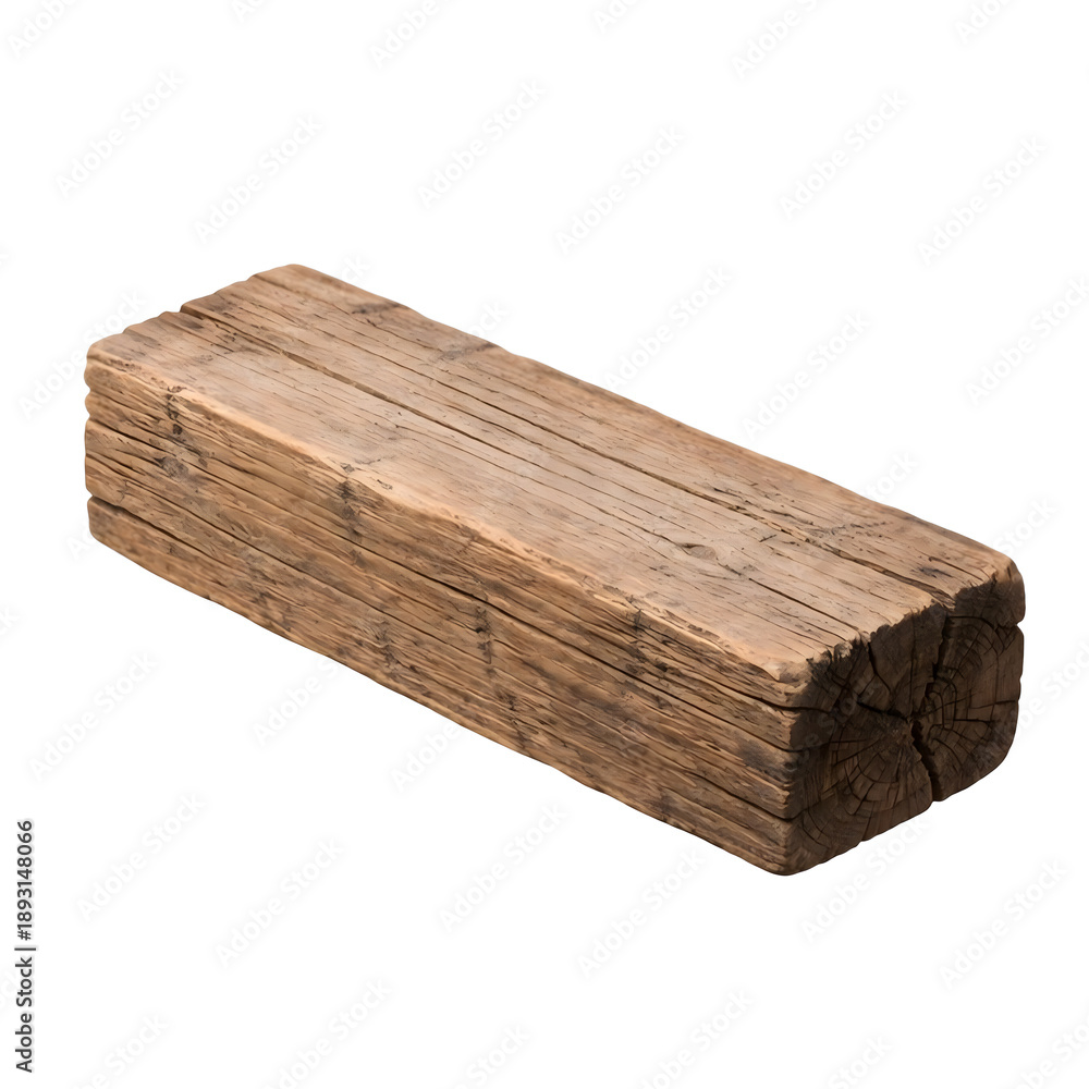 Fototapeta premium Wooden Beam Block