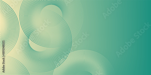 Abstract modern background with soft wave gradient and circular lines. modern design art.