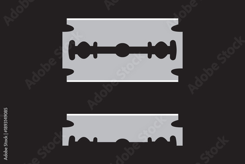 Razor Blade Icon, set of Razor Blade Icon, isolated abstract and flat Razor Blade Icon on white background.