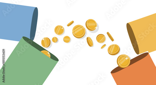 Dynamic Capital Movement and Investment Opportunity Illustration