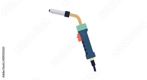 Essential industrial welding tool vector illustration for repair and construction projects