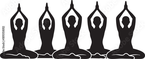 yoga-pose.jpg","Five black silhouette yoga figures in meditation posture