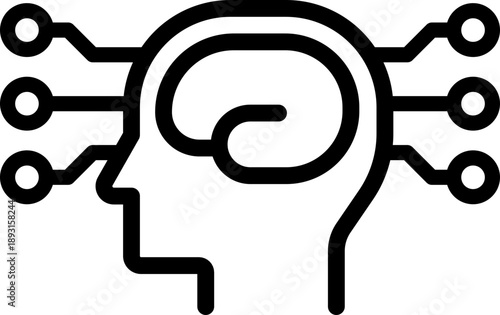 AGI icon. Vector line icon