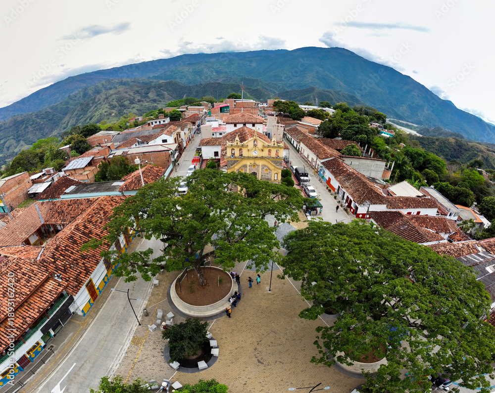 Fototapeta premium Anza, Antioquia - Colombia. January 25, 2026. Municipality located in the western region of the department.