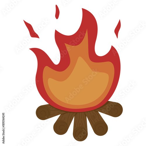 campfire illustration