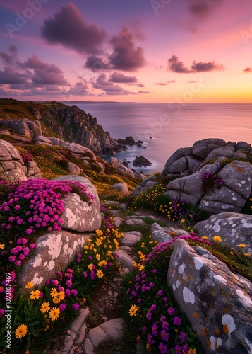 sunset over the river