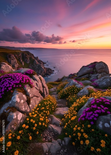 sunset over the river